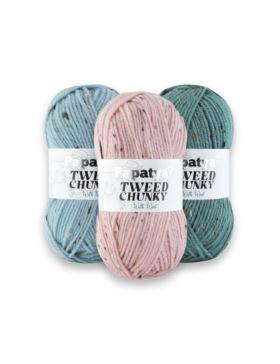 Włóczka/zestaw - Papatya - Tweed Chunky - 20 kol. x 1 motek (100g) - 2kg/opak.