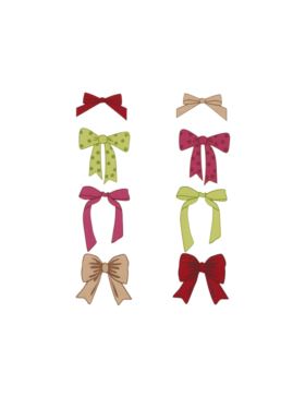 Aplikacje termoprzylepne grawerowane LECCO - Bow - 00536 - 32szt./opak.