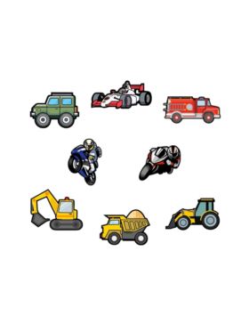 Aplikacje termoprzylepne drukowane LECCO - Moto - 06529 - 40szt./opak.