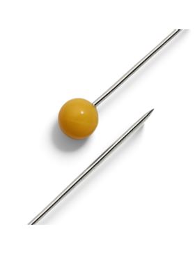 Szpilki z plastikowymi żółtymi główkami PRYM - 0,65x45 mm - 028485 - 15g/opak.