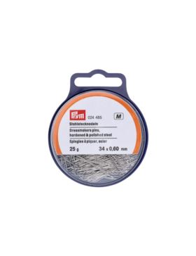Szpilki ze stali hartowanej zwykłe PRYM - 0,60x34 mm - 024485 - 25g/opak.