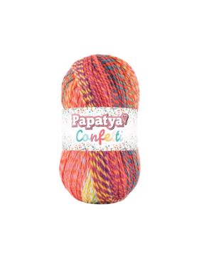 Włóczka - Papatya - Confetti - 0,5kg/opak.