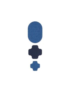 Łaty samoprzylepne PRYM x FabPatch - Stretch Design - jeans - 921013 - 3szt./opak.