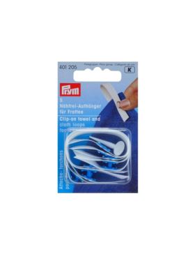 Taśmy bawełniane z zaciskami PRYM - białe - 401205 - 5szt./opak.