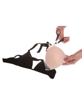 Wkładki do biustonosza z pianki samoprzylepne JULIMEX - Bikini - rozm.C/D - beżowe - WS-11 - para/opak.