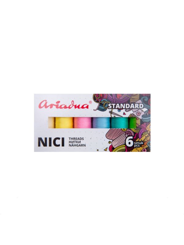 Zestaw nici ARIADNA - Talia 120 - wiosna - 6szt.x200mb/opak.