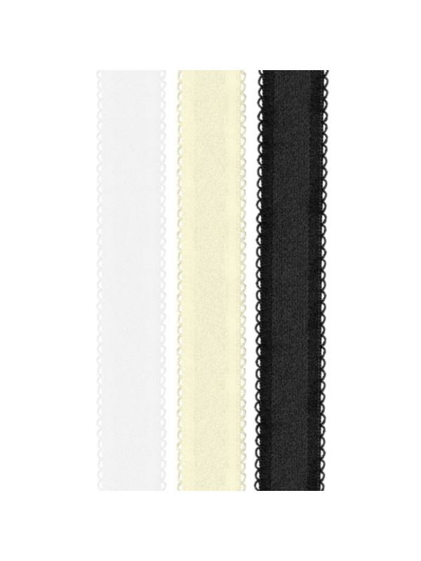 Ramiączka materiałowe ozdobne JULIMEX - 18 mm - 5par/opak.