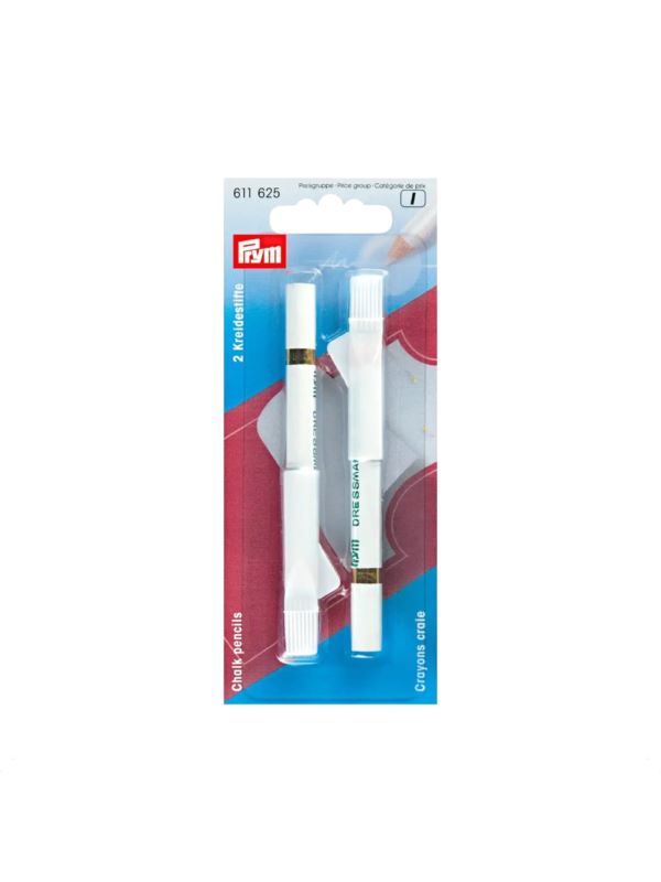 Pisaki kredowe z szczoteczką PRYM - 611625 - 2szt./opak.
