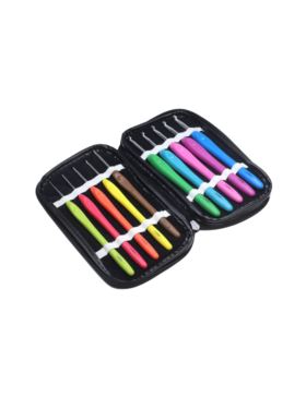 Szydełka w zamykanym etui z ergonomiczną rączką SKC - 1,50-6,00 mm - A015 - 10szt./opak.