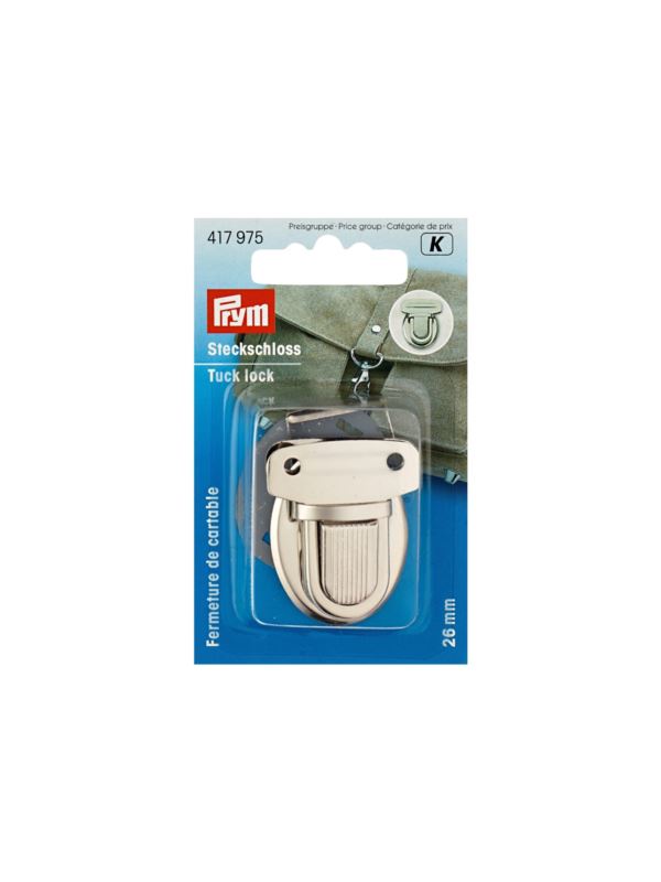 Zapięcie do torby metalowe PRYM - 26 mm - srebrne - 417975