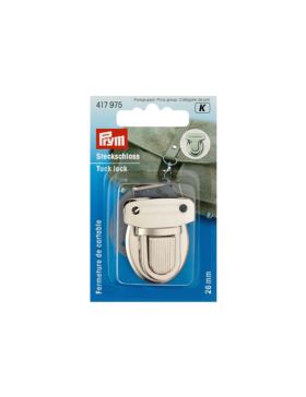Zapięcie do torby metalowe PRYM - 26 mm - srebrne - 417975