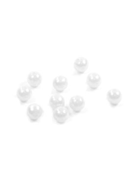 Koraliki plastikowe - 12 mm - kol.033 (białe) - 0,5kg/opak.