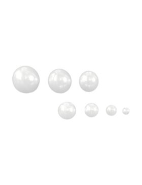 Koraliki plastikowe - 14 mm - kol.033 (białe) - 0,5kg/opak.