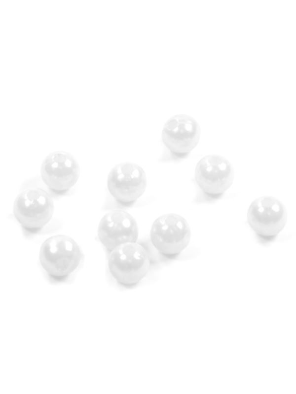 Koraliki plastikowe - 16 mm - kol.033 (białe) - 0,5kg/opak.