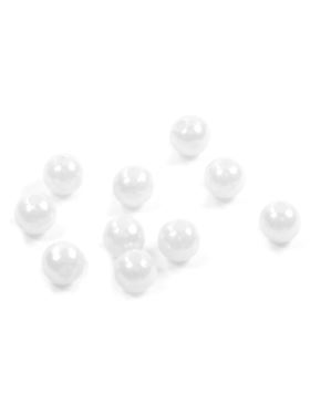 Koraliki plastikowe - 16 mm - kol.033 (białe) - 0,5kg/opak.