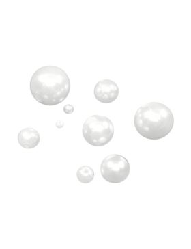 Koraliki plastikowe - 16 mm - kol.033 (białe) - 0,5kg/opak.