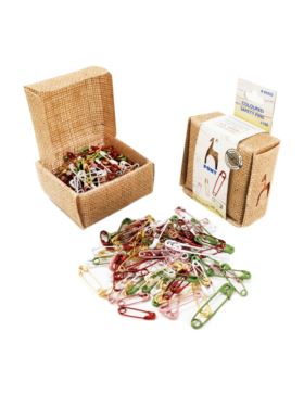 Agrafki ozdobne kolorowe PONY - Jute Box Mix - 85552/01 - 100szt./opak.