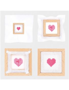 Ramka drewniana kwadratowa RICO DESIGN - 11x11 cm - 100211