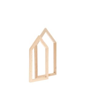 Ramka drewniana domek RICO DESIGN - 9x18 cm - 100176