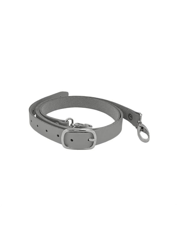 Pasek do toreb skórzany naturalny regulowany z karabińczykiem - Jucht - 1400 mm - PK140