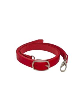 Pasek do toreb skórzany naturalny regulowany z karabińczykiem - Jucht - 1400 mm - PK140