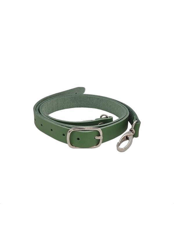 Pasek do toreb skórzany naturalny regulowany z karabińczykiem - Jucht - 1400 mm - PK140
