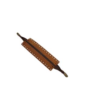 Zamek do toreb skórzany naturalny - Jucht - 30 cm - ZZ20