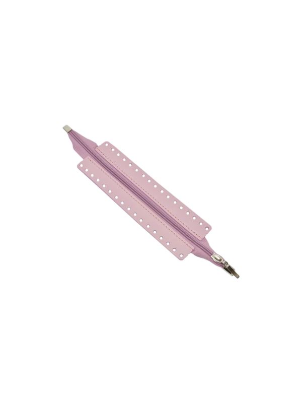 Zamek do toreb skórzany naturalny - Jucht - 30 cm - ZZ20