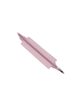 Zamek do toreb skórzany naturalny - Jucht - 30 cm - ZZ20
