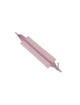 Zamek do toreb skórzany naturalny - Jucht - 30 cm - ZZ20