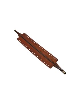 Zamek do toreb skórzany naturalny - Jucht - 35 cm - ZZ25