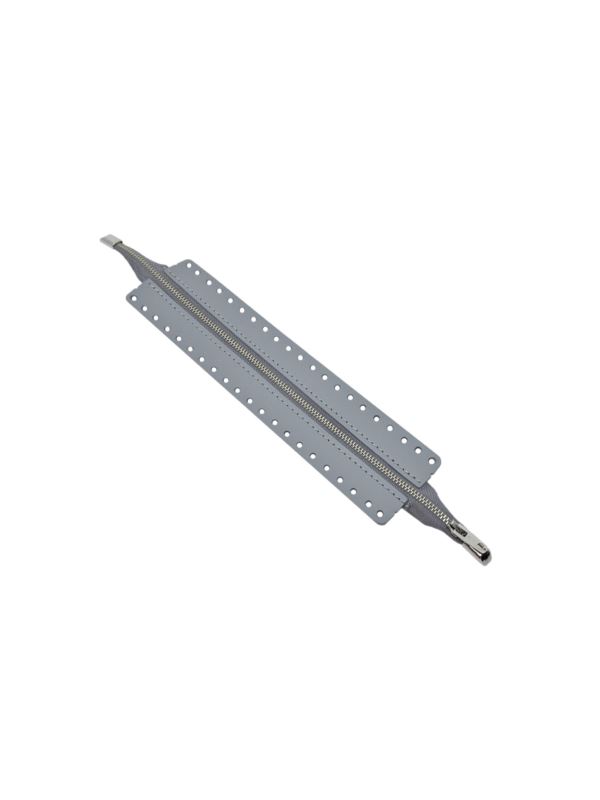 Zamek do toreb skórzany naturalny - Jucht - 35 cm - ZZ25