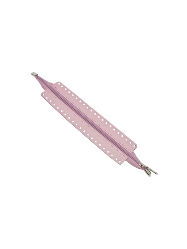 Zamek do toreb skórzany naturalny - Jucht - 35 cm - ZZ25