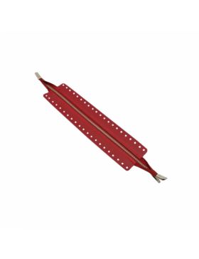 Zamek do toreb skórzany naturalny - Jucht - 35 cm - ZZ25