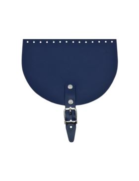 Klapka do toreb skórzana naturalna na magnes (klamra) - Jucht - 200x150 mm - KLAP20X15