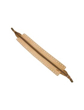 Zamek do toreb skórzany naturalny - Jucht - 40 cm - ZZ30