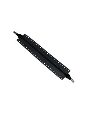 Zamek do toreb skórzany naturalny - Jucht - 40 cm - ZZ30