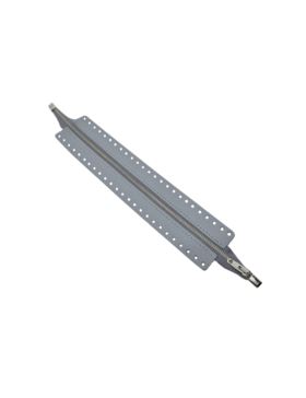 Zamek do toreb skórzany naturalny - Jucht - 40 cm - ZZ30