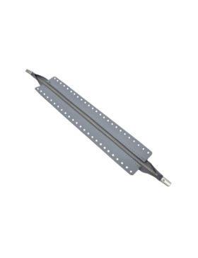 Zamek do toreb skórzany naturalny - Jucht - 40 cm - ZZ30