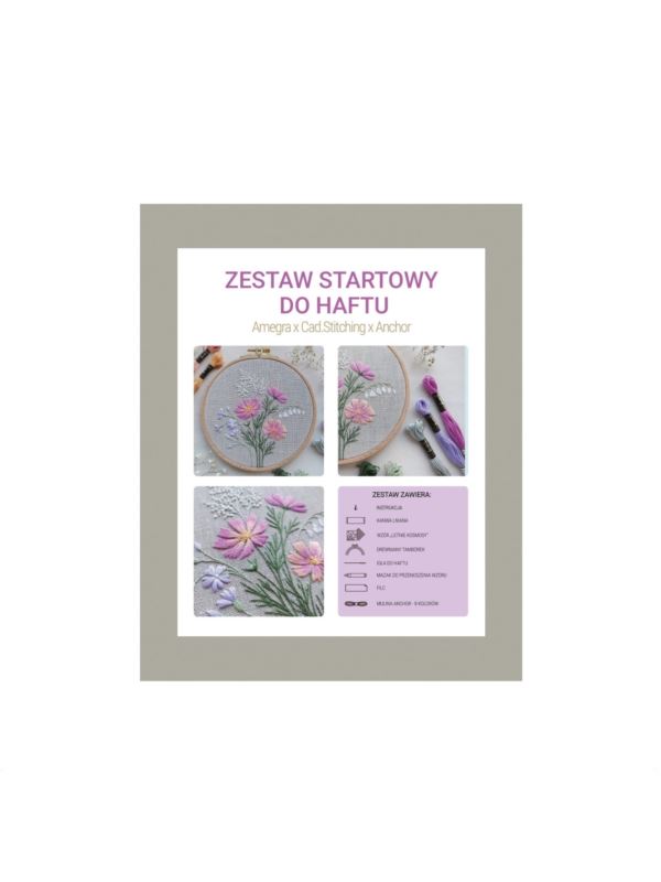 Zestaw startowy do haftu - LETNIE KOSMOSY