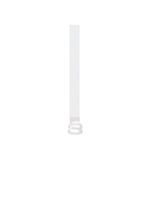 Ramiączka silikonowe z plastikowymi zaczepami JULIMEX - 8 mm - transparentne - RT-02 - 5par/opak.