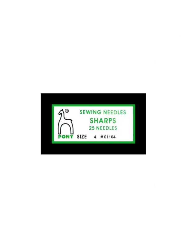 Igły do szycia ręcznego ostre PONY - SHARPS 4 - 43,0 mm - 01104 - 25szt./opak.