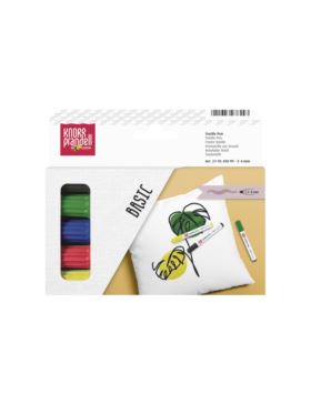 Zestaw flamastrów do tkanin grubych KNORR PRANDELL - Basic - 9245099 - 5szt./opak.