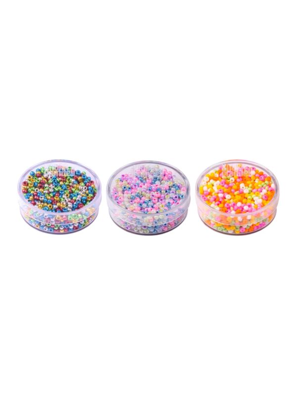 Koraliki szklane w pudełku KNORR PRANDELL - 2,5 mm - mix - 17g/opak.