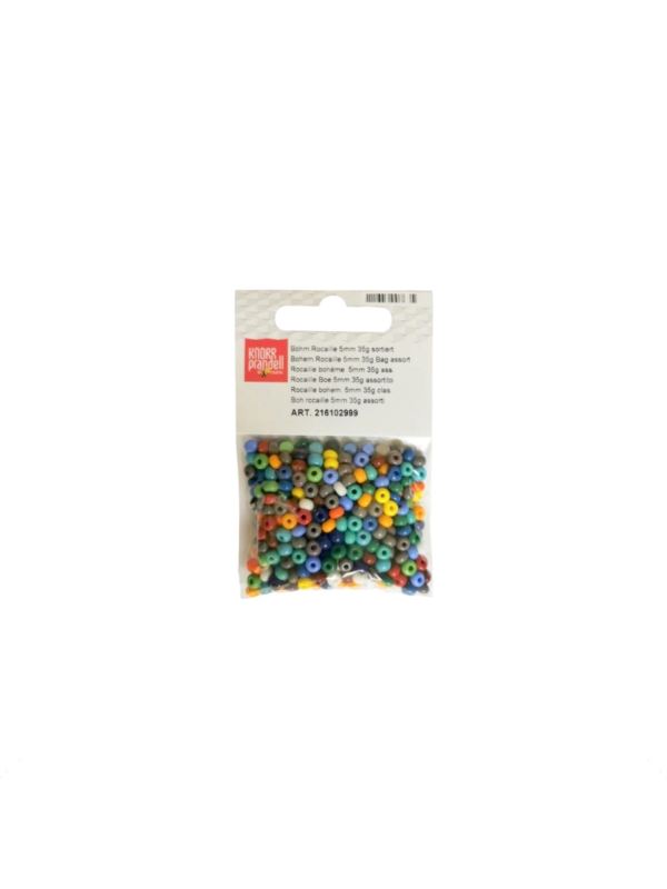 Koraliki szklane KNORR PRANDELL - 5 mm - mix - 35g/opak.