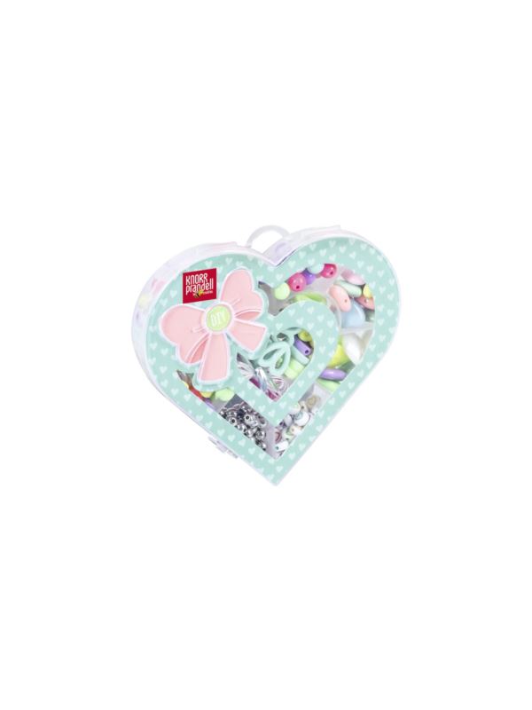 Zestaw koralików plastikowych KNORR PRANDELL - Serce - 6115153 - 42g/opak.