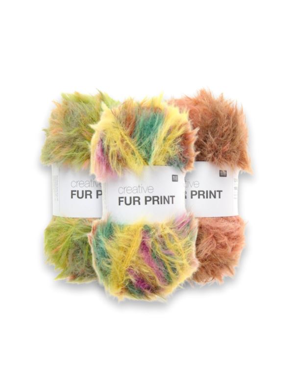 Włóczka - Rico Design - Creative Fur Print - 500g/opak.