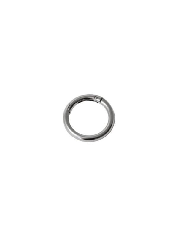 Karabińczyk metalowy okrągły - 42 mm - srebrny - KLT-008 (04145) - 5szt./opak.