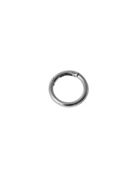 Karabińczyk metalowy okrągły - 42 mm - srebrny - KLT-008 (04145) - 5szt./opak.