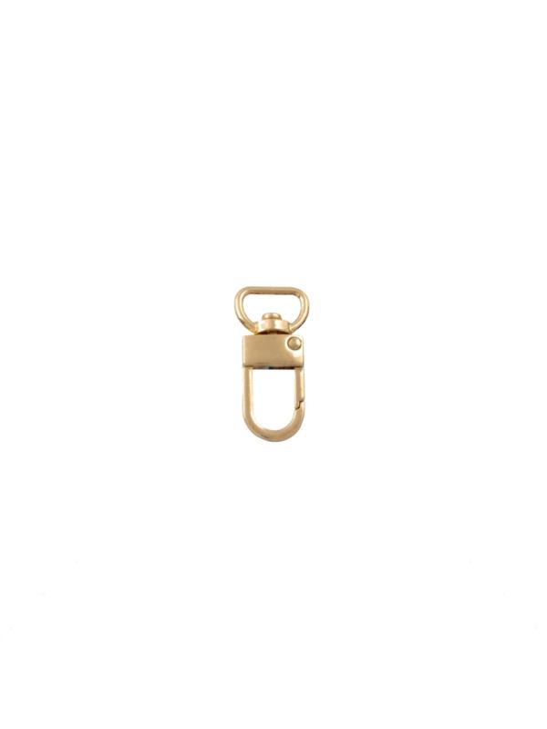 Karabińczyk metalowy - 13 mm - złoty - KLT-021 (05004) - 5szt./opak.